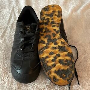 Adidas Samoa Black GOLD Mens Shoes Leopard